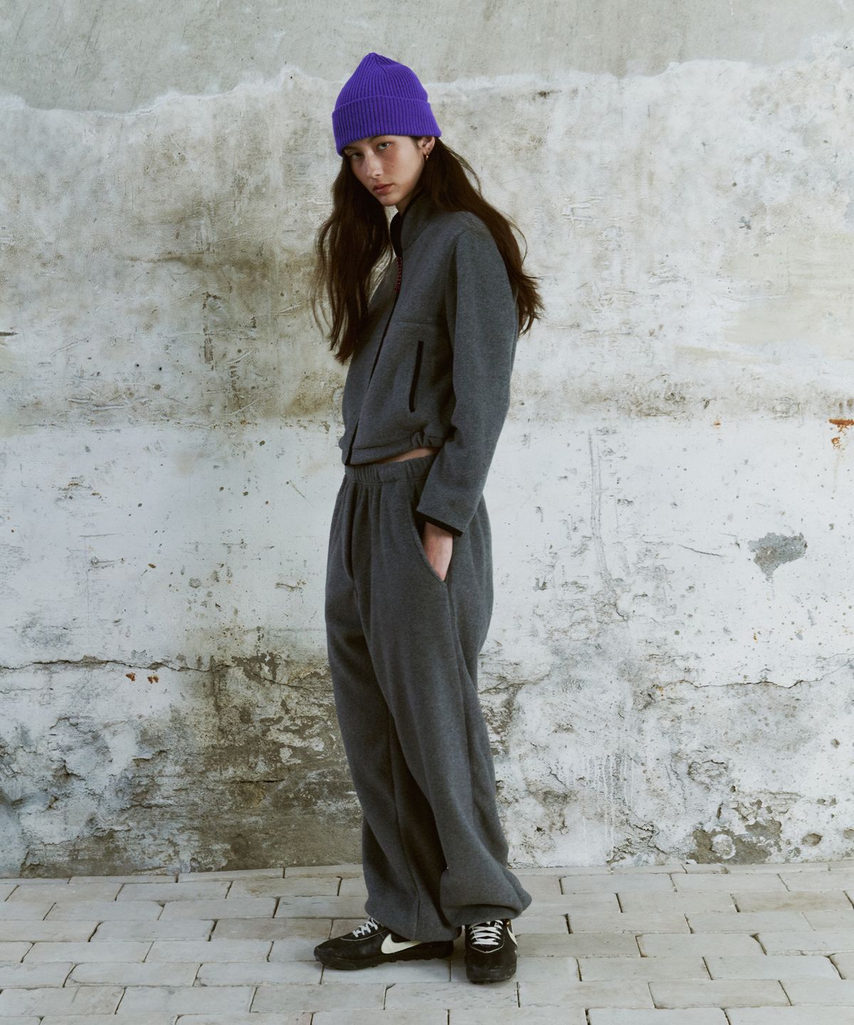 프리터(FRITUR) Soft Fleece Pants Grey_F263PT13