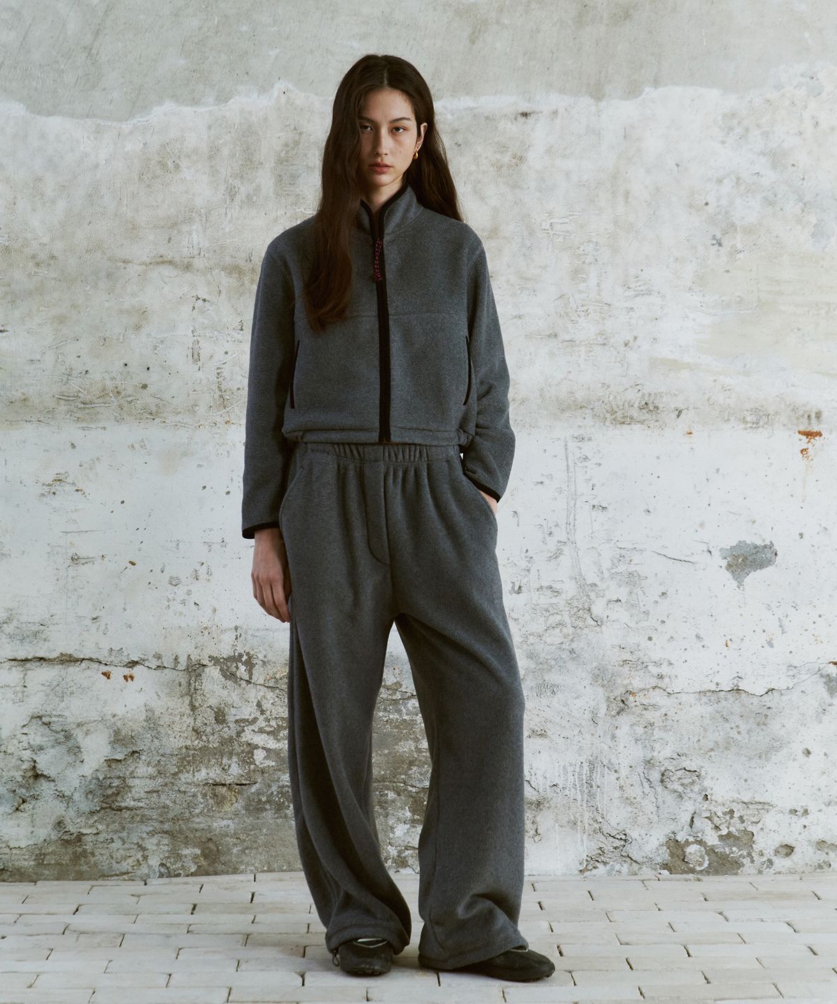 프리터(FRITUR) Soft Fleece Pants Grey_F263PT13