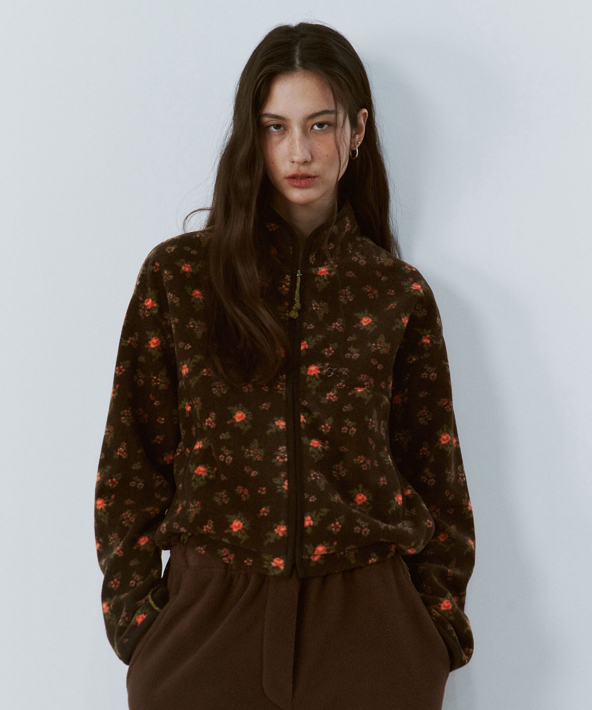 프리터(FRITUR) Soft Fleece Jacket Flower_F263JP17