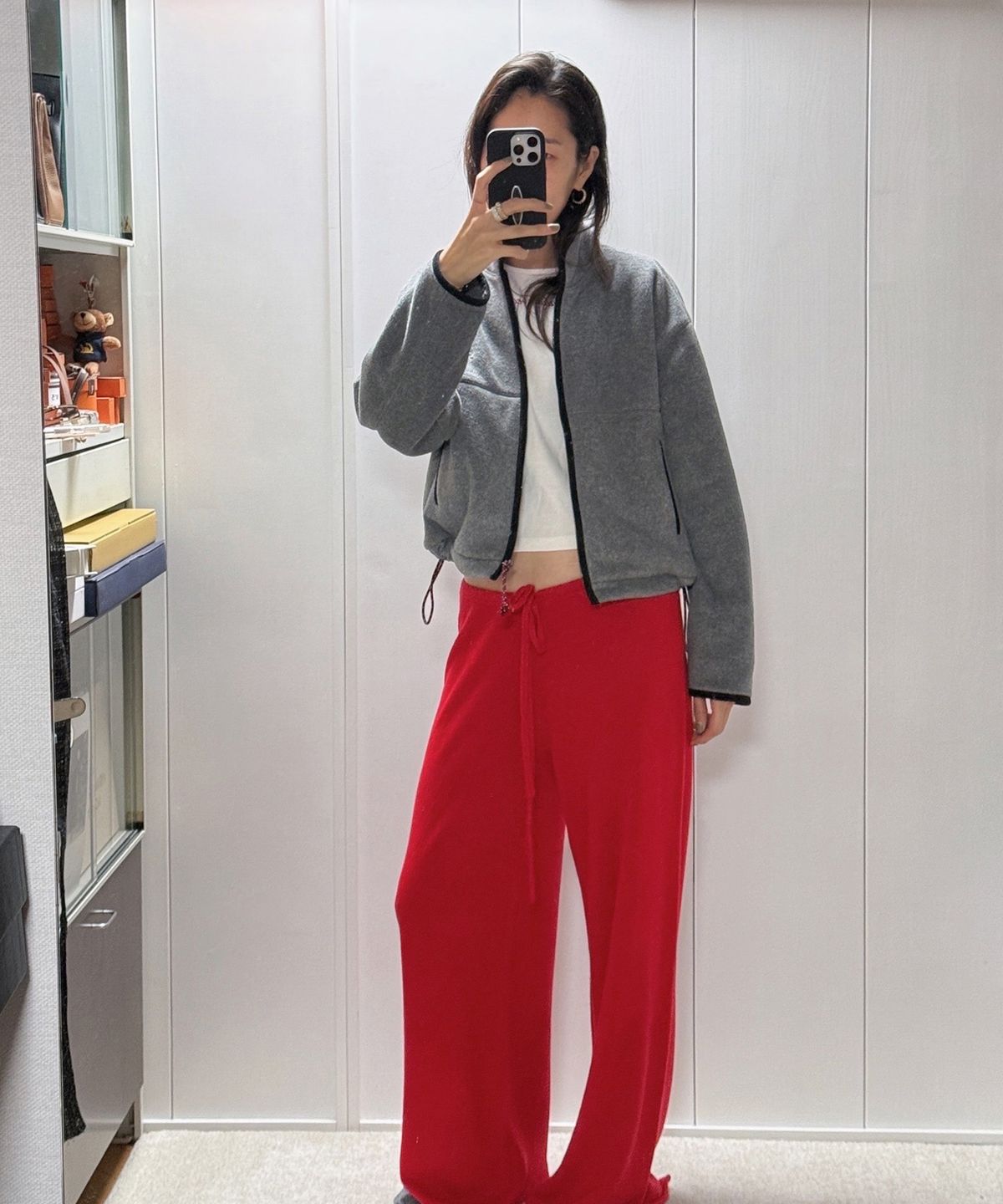 프리터(FRITUR) Soft Fleece Jacket Grey_F263JP13