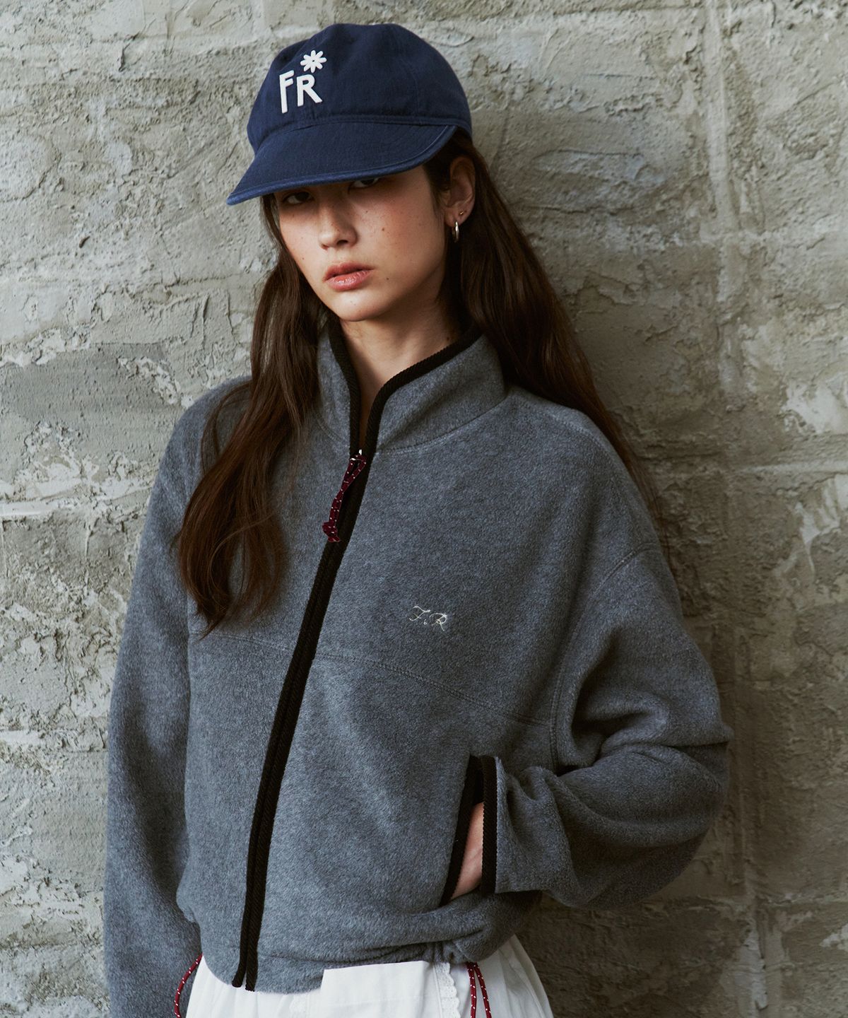 프리터(FRITUR) Soft Fleece Jacket Grey_F263JP13