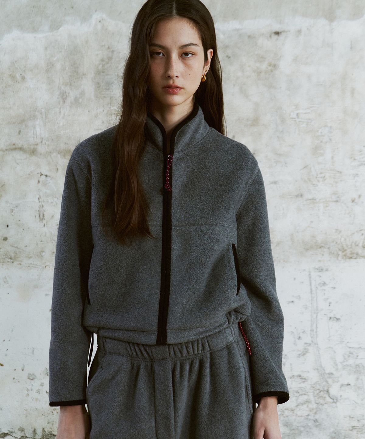 프리터(FRITUR) Soft Fleece Jacket Grey_F263JP13