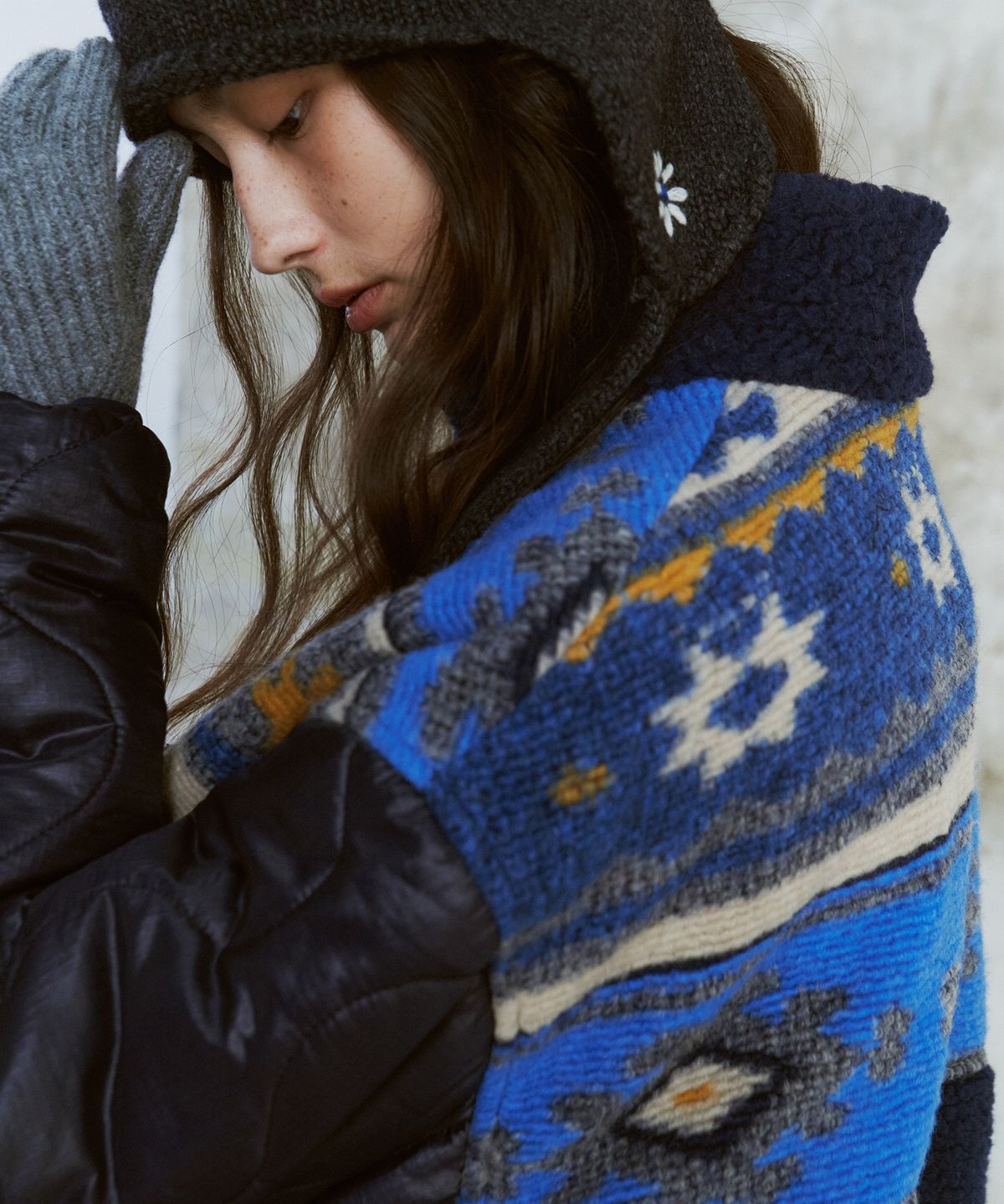 프리터(FRITUR) Nana Quilted Jacket Navy_F263JP10