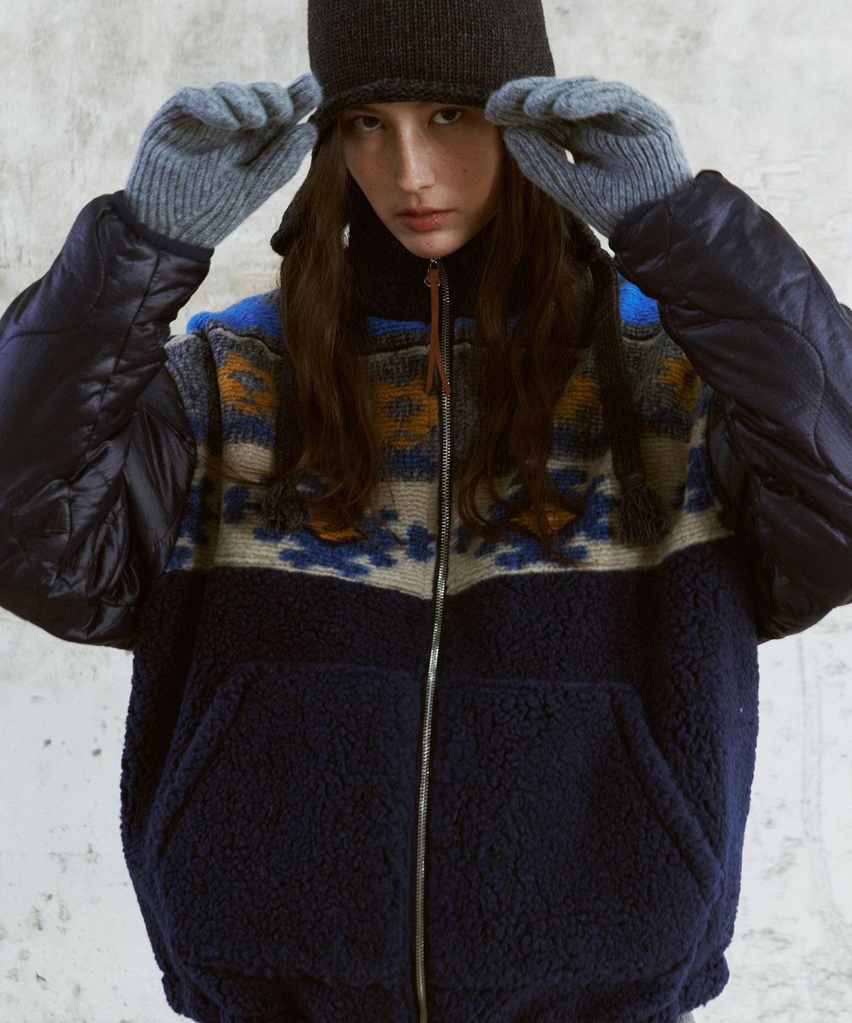 프리터(FRITUR) Nana Quilted Jacket Navy_F263JP10