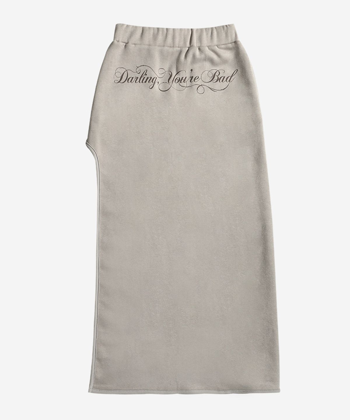 달링유어배드(DARLING, YOU'RE BAD) ROSE CUT-OUT SKIRT #BEIGE(기모)