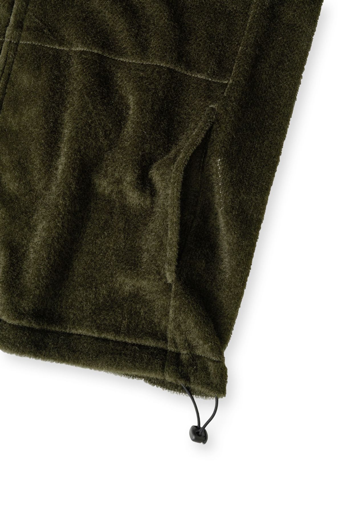 해칭룸(HATCHINGROOM) Fuzzy Mesh Hoodie Khaki