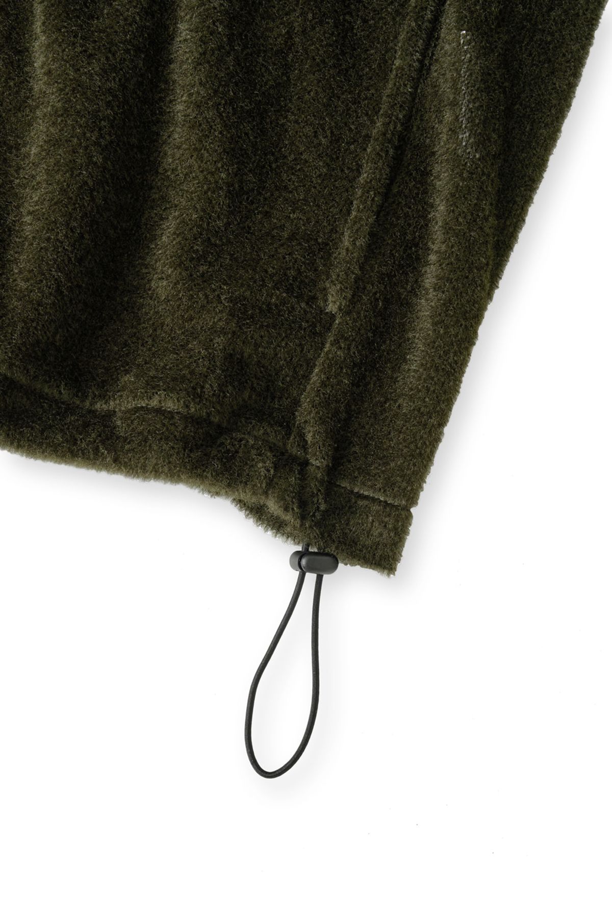 해칭룸(HATCHINGROOM) Fuzzy Mesh Hoodie Khaki