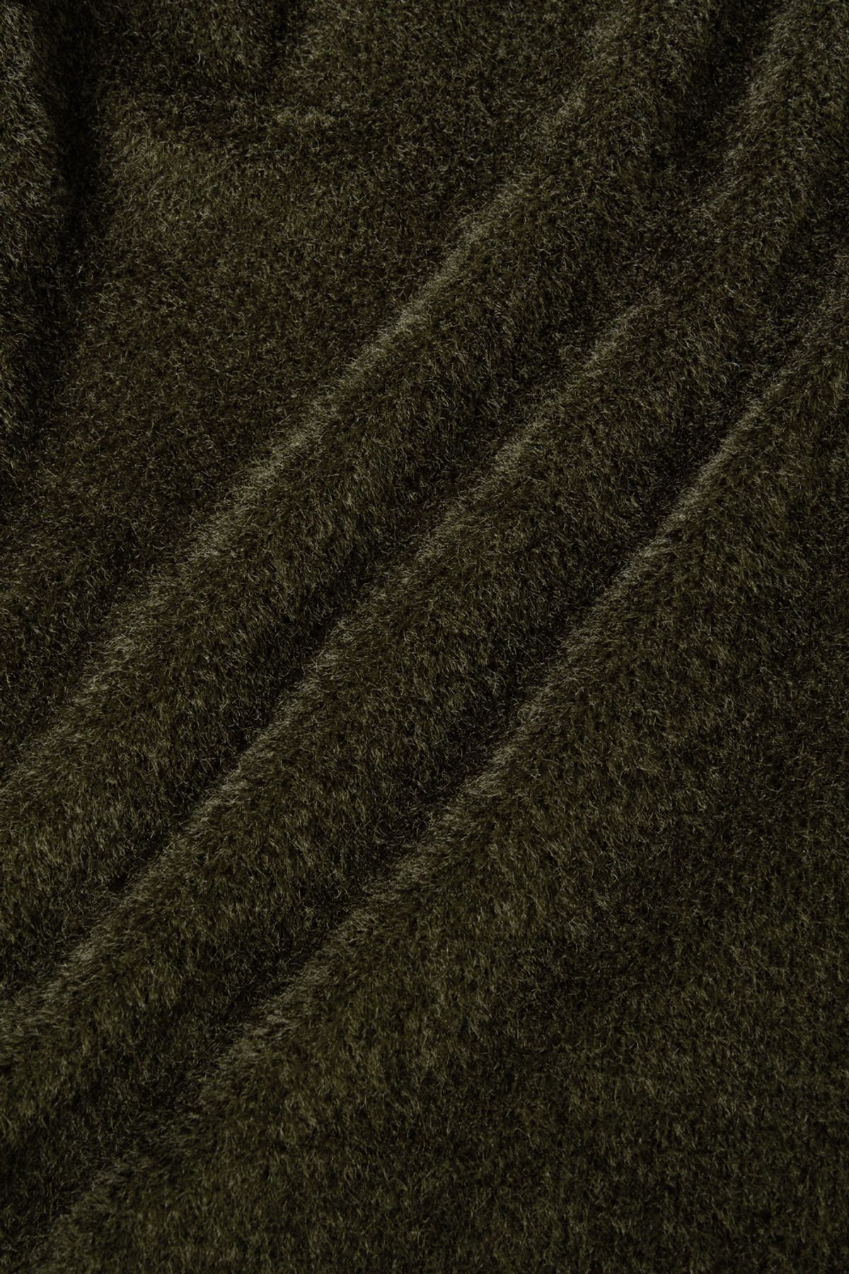 해칭룸(HATCHINGROOM) Fuzzy Mesh Hoodie Khaki