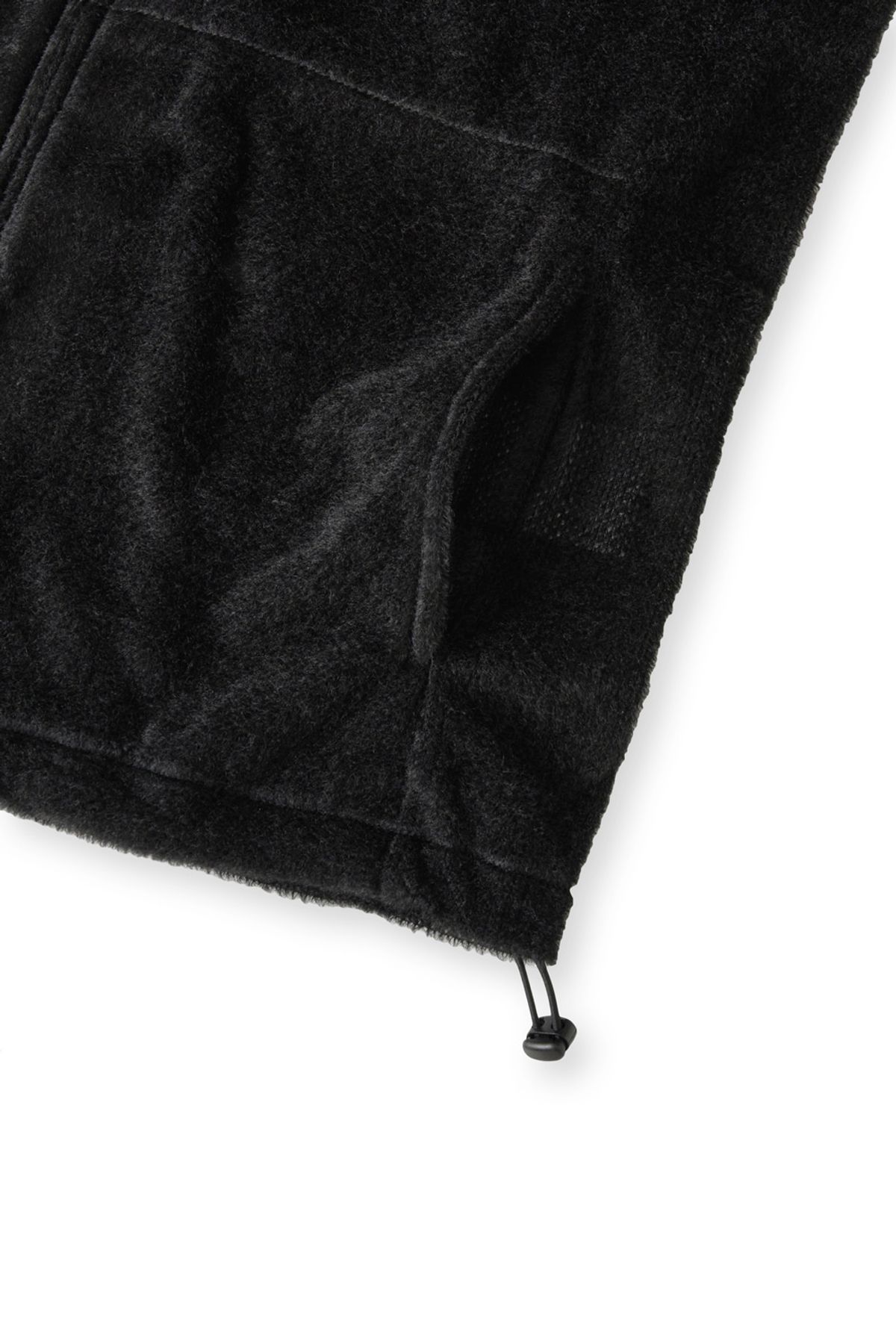 해칭룸(HATCHINGROOM) Fuzzy Mesh Hoodie Black