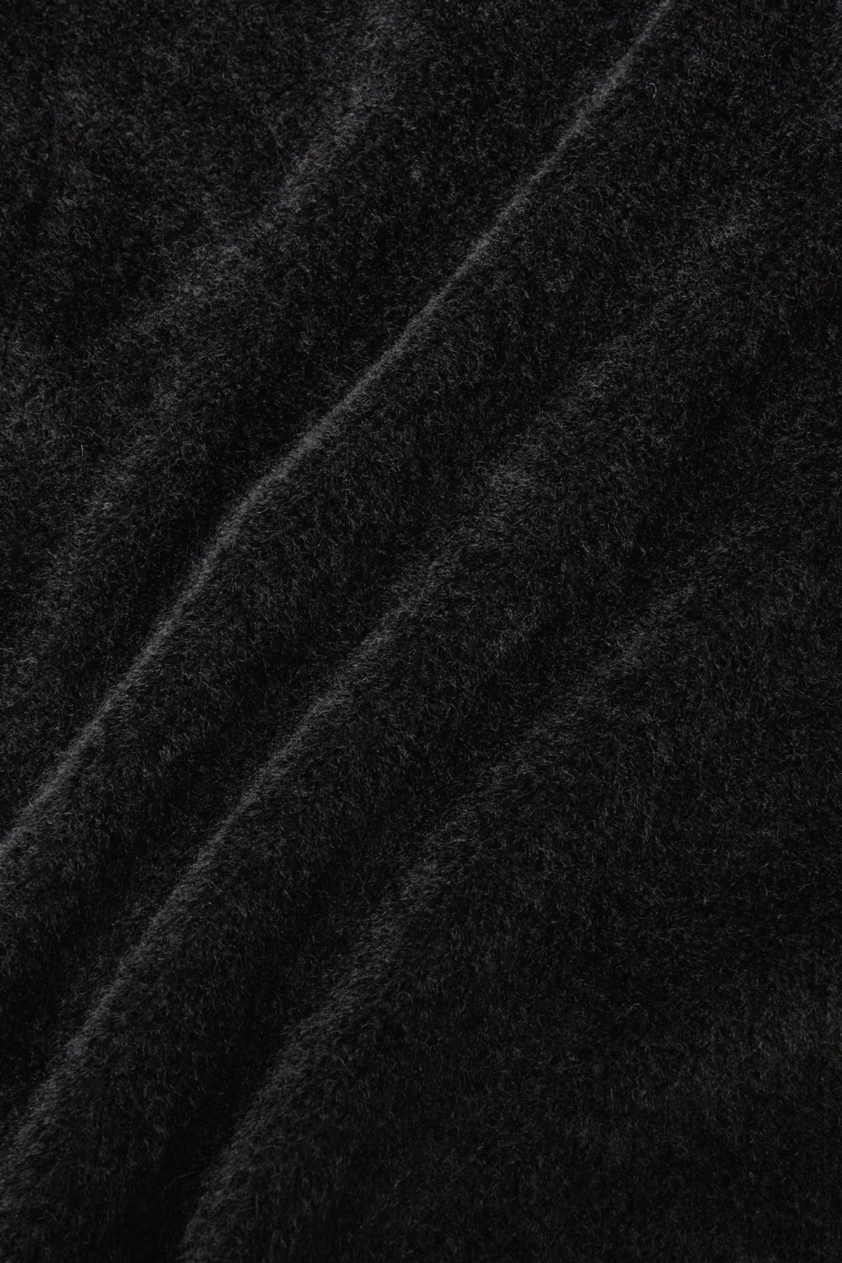 해칭룸(HATCHINGROOM) Fuzzy Mesh Hoodie Black