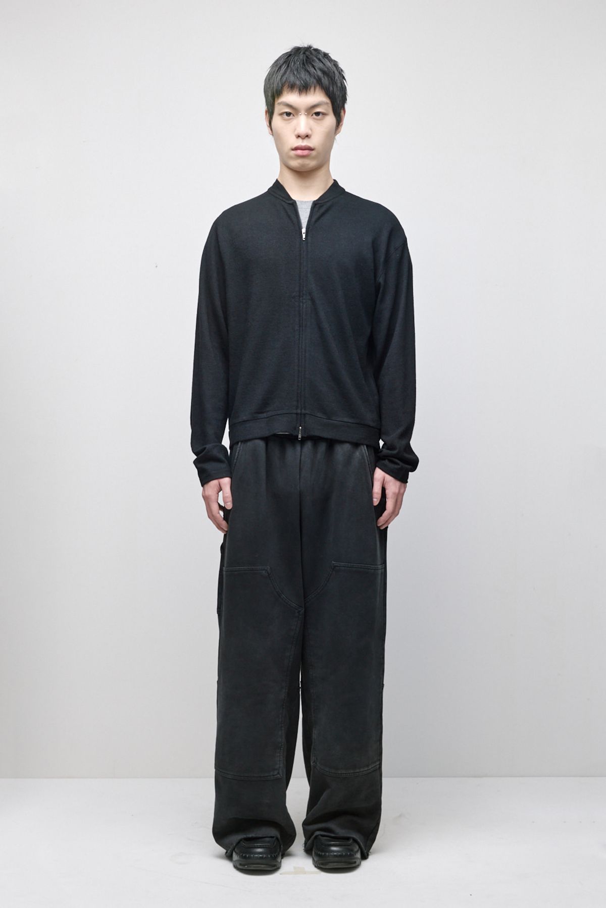해칭룸(HATCHINGROOM) Compact Cardigan Wool Black