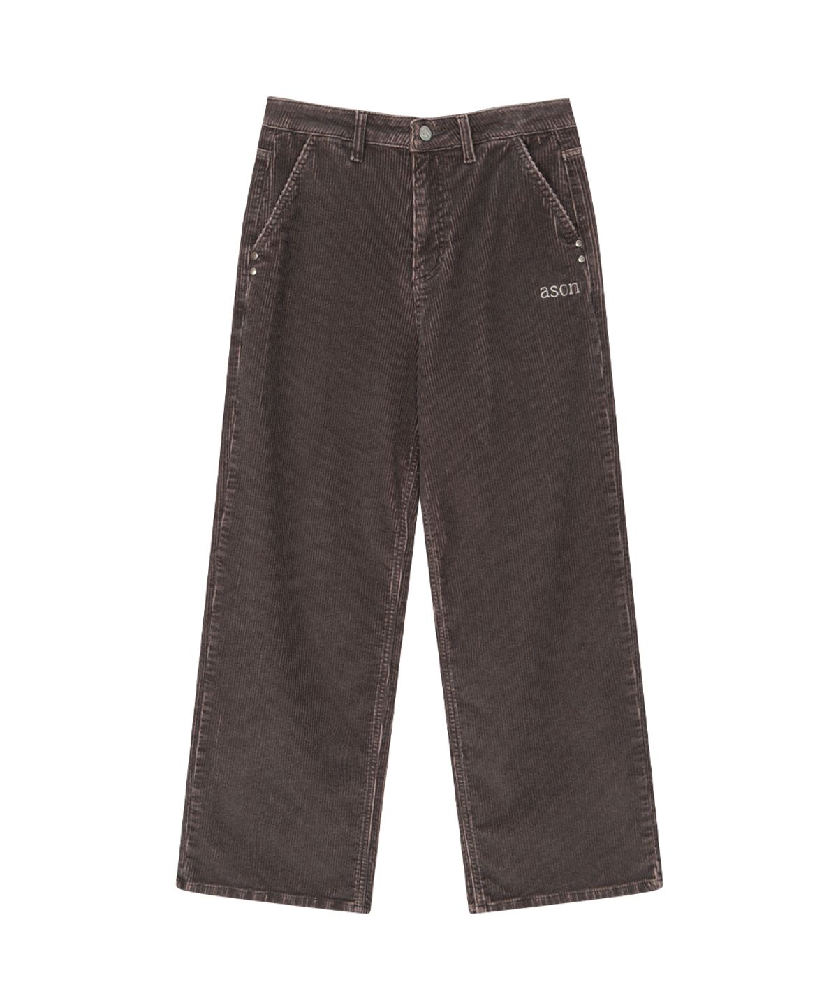 애즈온(ASON) MOSS CORDUORY PANTS / VIOLET BROWN