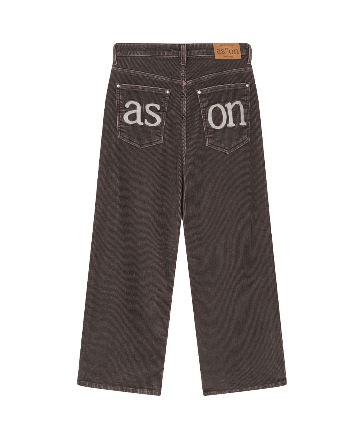 애즈온(ASON) MOSS CORDUORY PANTS / VIOLET BROWN
