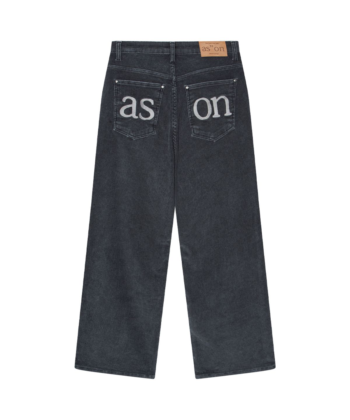 애즈온(ASON) MOSS CORDUORY PANTS / CHARCOAL