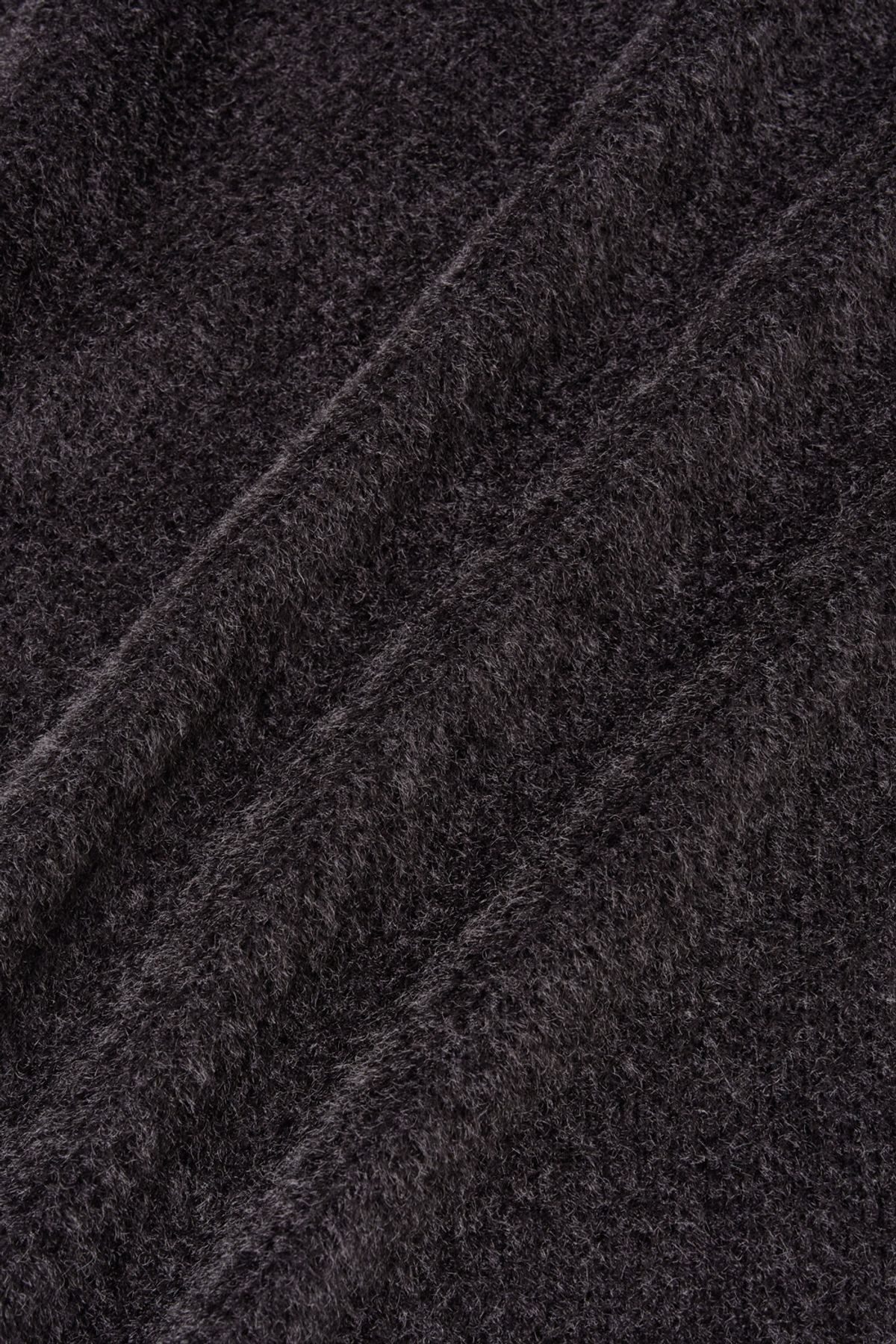 해칭룸(HATCHINGROOM) Fuzzy Mesh Tee Charcoal