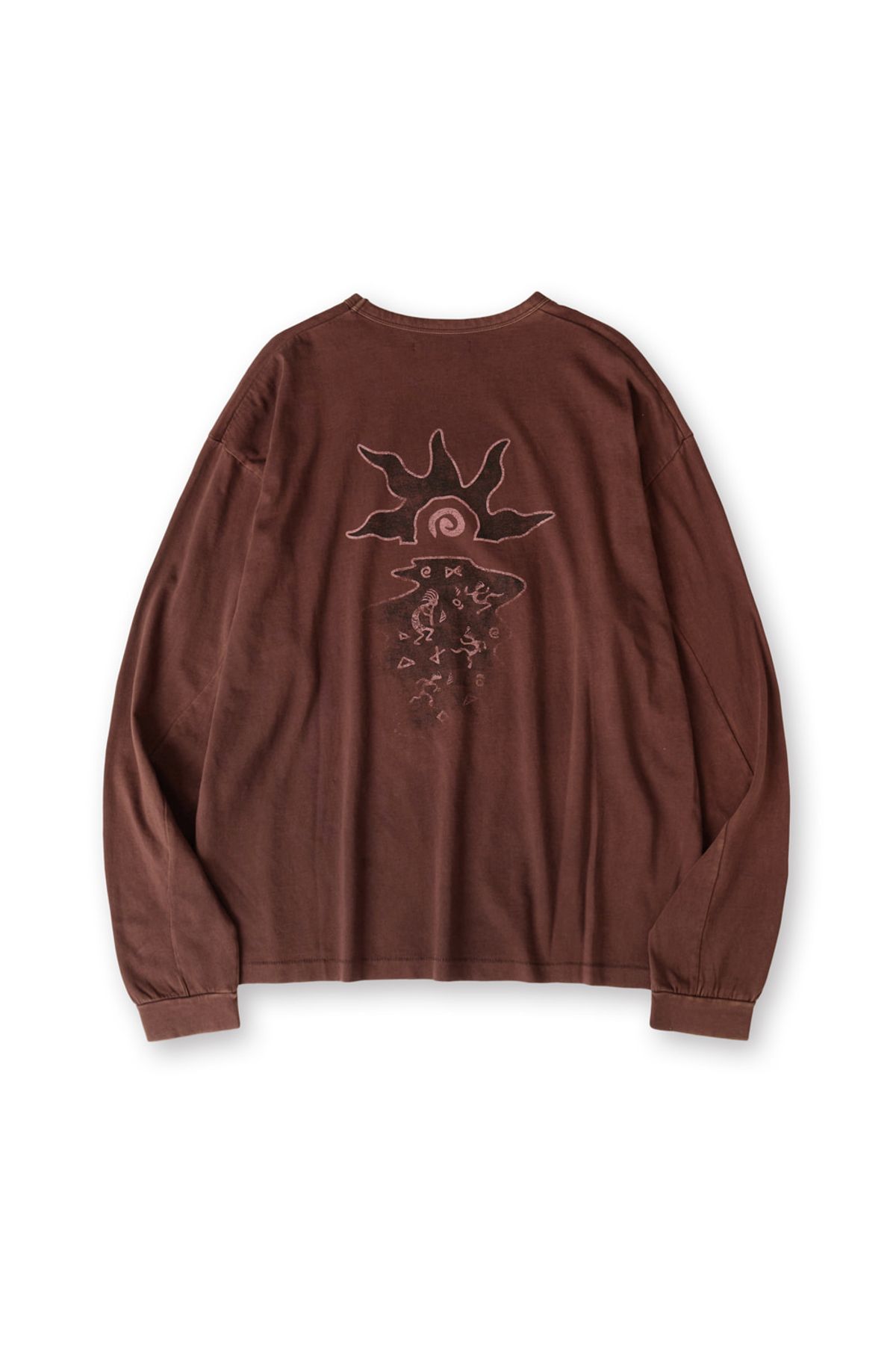 해칭룸(HATCHINGROOM) VTG Kokopelli Tee Bleached Brown