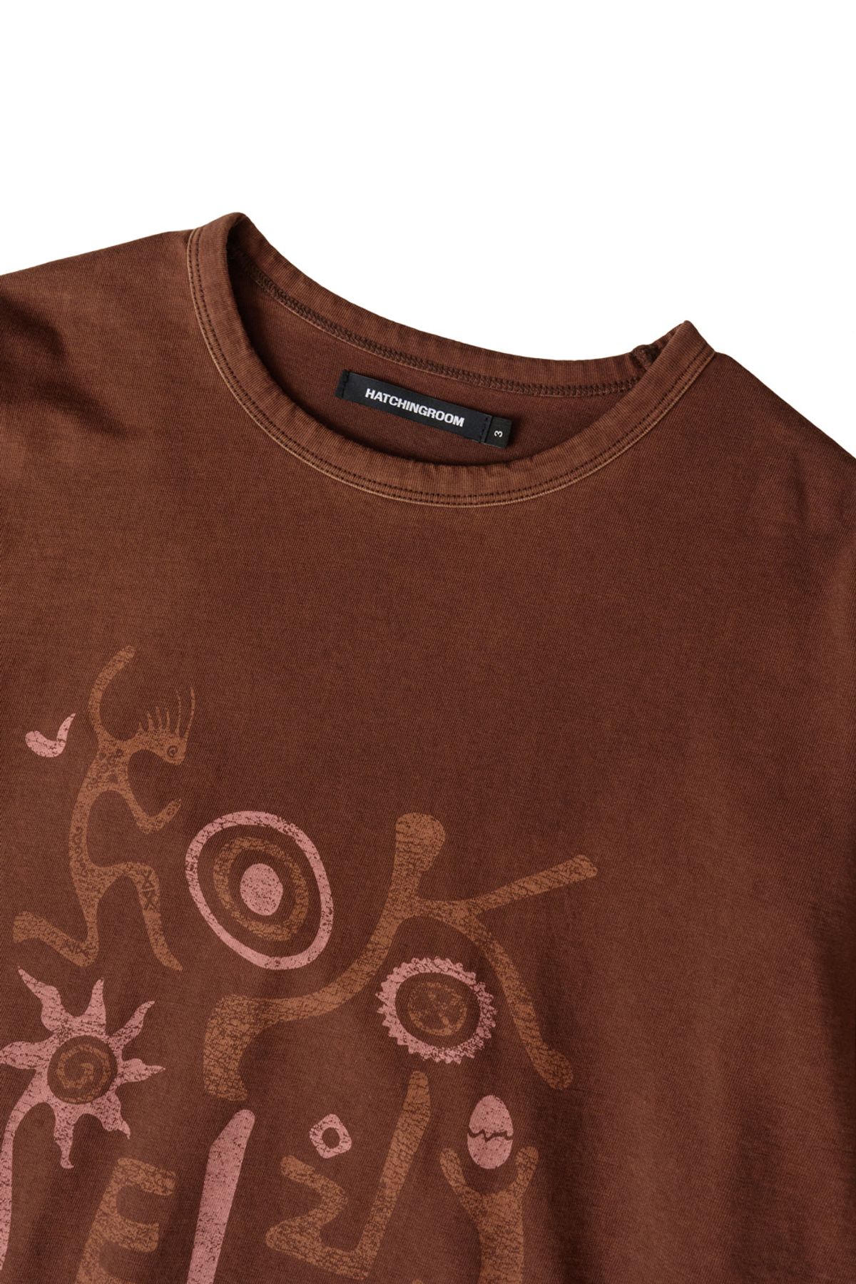 해칭룸(HATCHINGROOM) VTG Kokopelli Tee Bleached Brown
