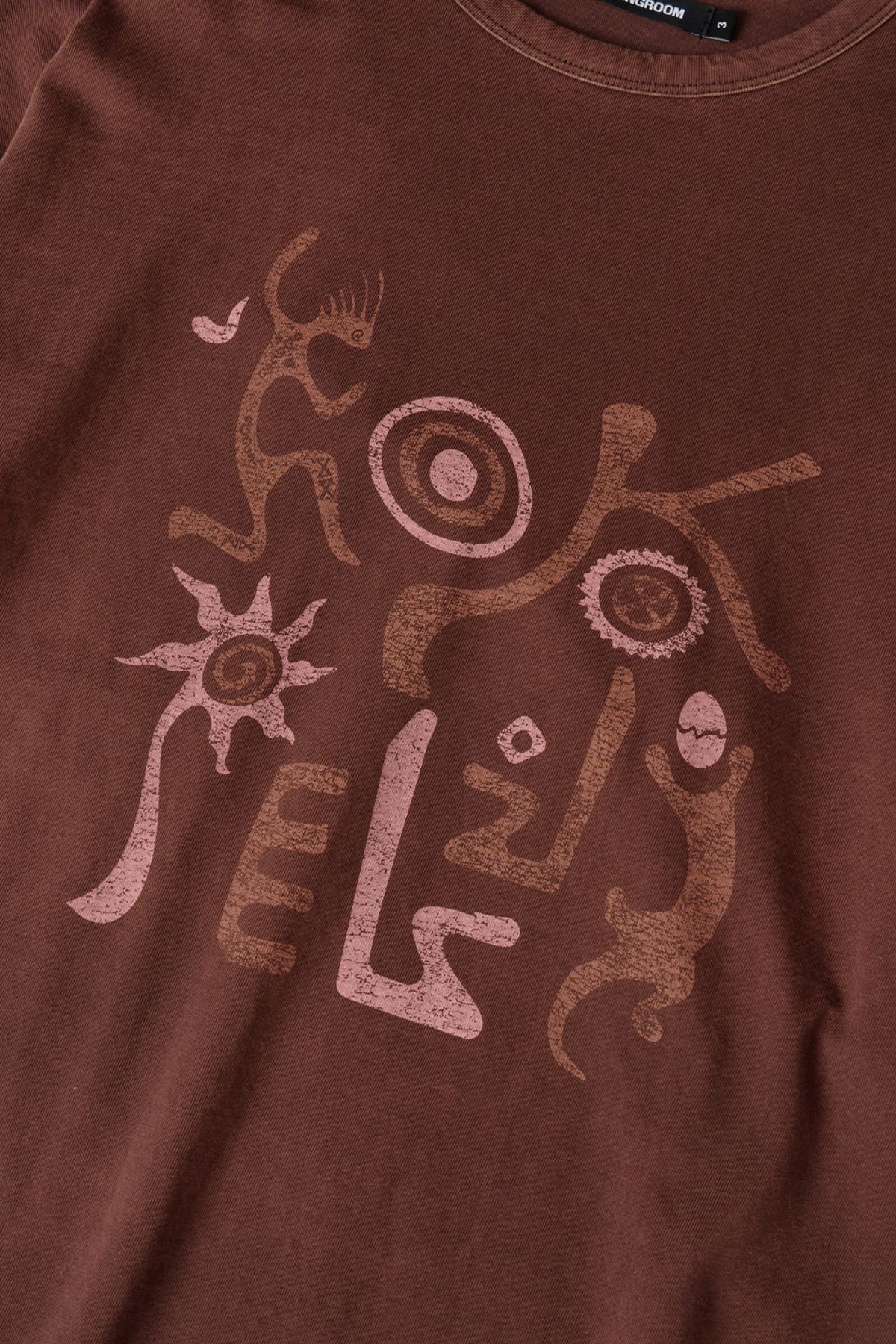 해칭룸(HATCHINGROOM) VTG Kokopelli Tee Bleached Brown