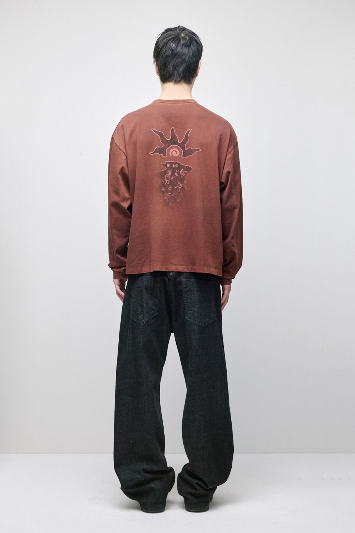 해칭룸(HATCHINGROOM) VTG Kokopelli Tee Bleached Brown