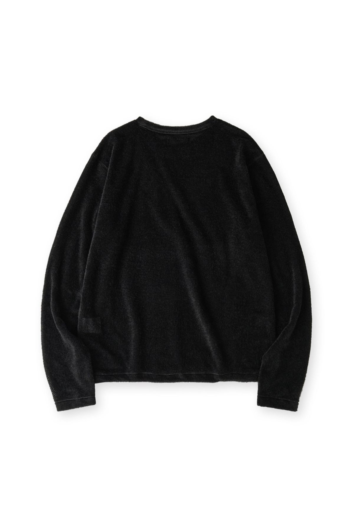 해칭룸(HATCHINGROOM) Fuzzy Mesh Tee Black