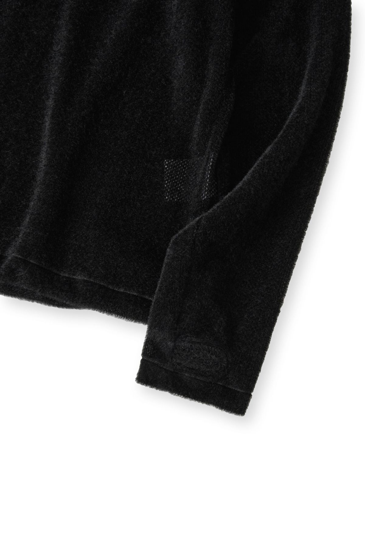 해칭룸(HATCHINGROOM) Fuzzy Mesh Tee Black