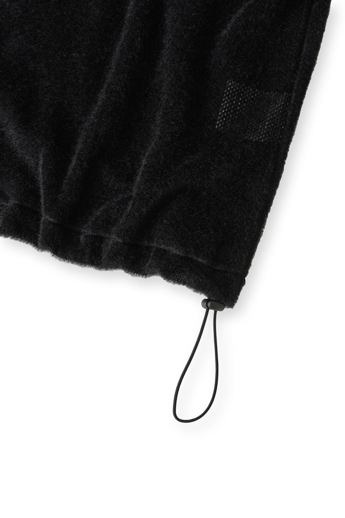 해칭룸(HATCHINGROOM) Fuzzy Mesh Tee Black