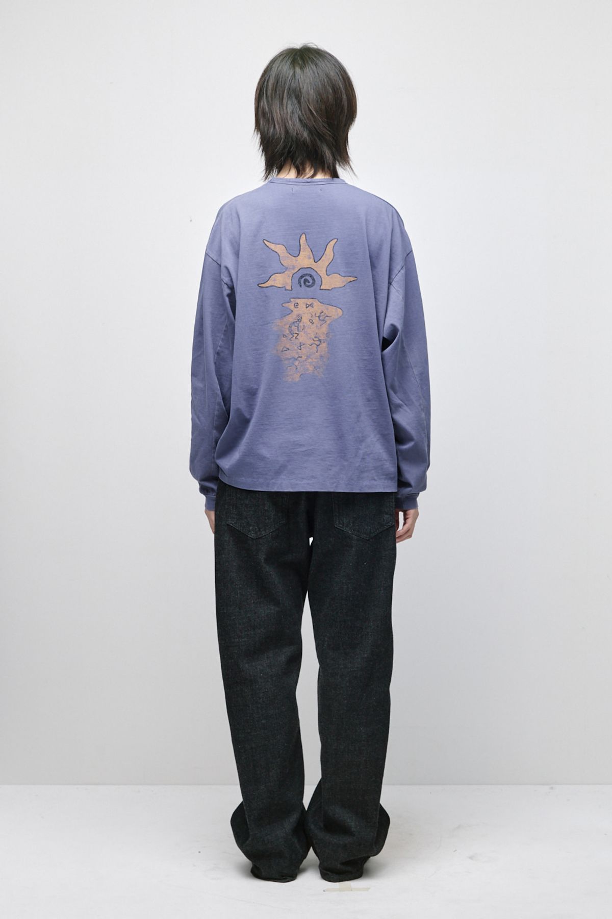 해칭룸(HATCHINGROOM) VTG Kokopelli Tee Bleached Blue