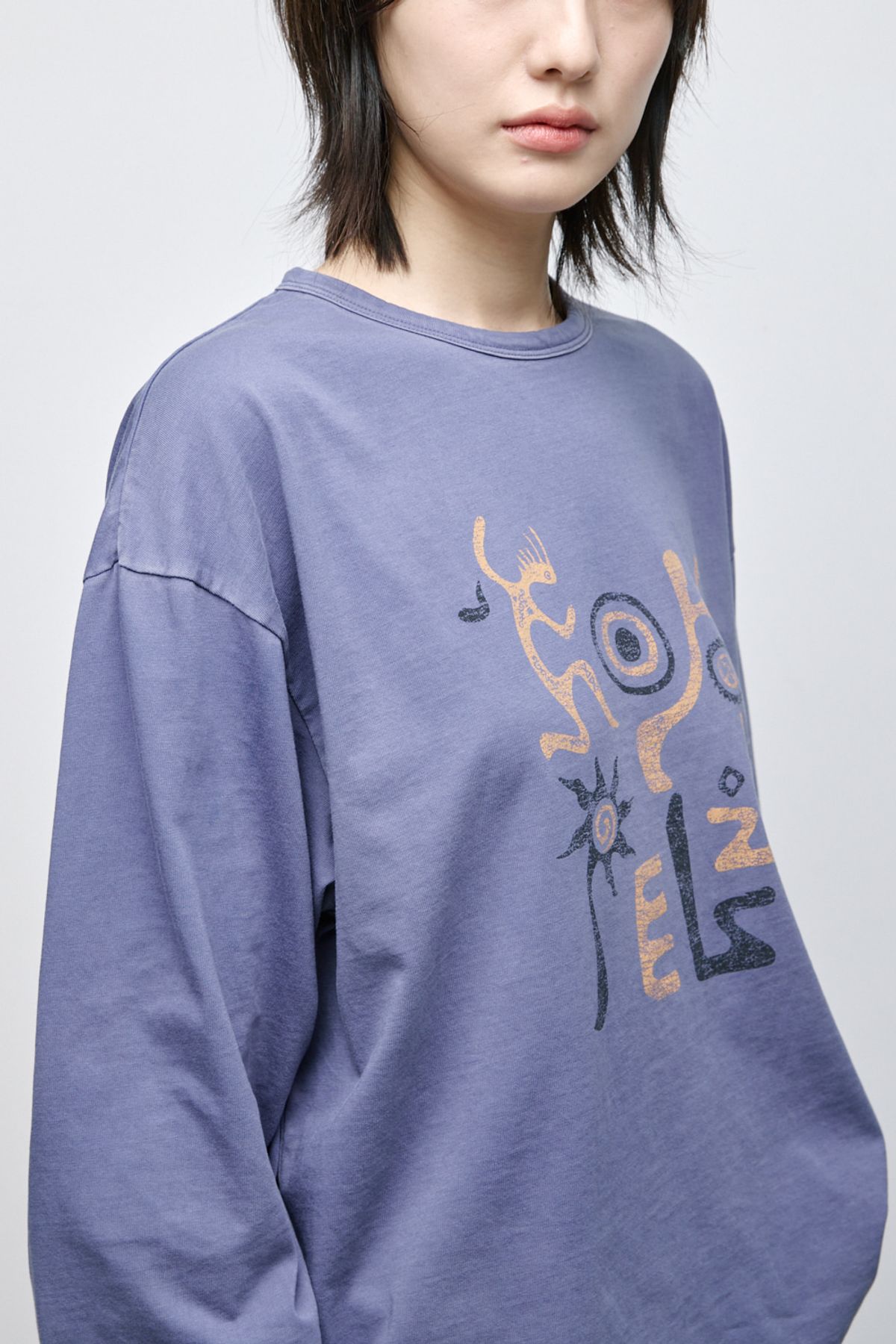 해칭룸(HATCHINGROOM) VTG Kokopelli Tee Bleached Blue