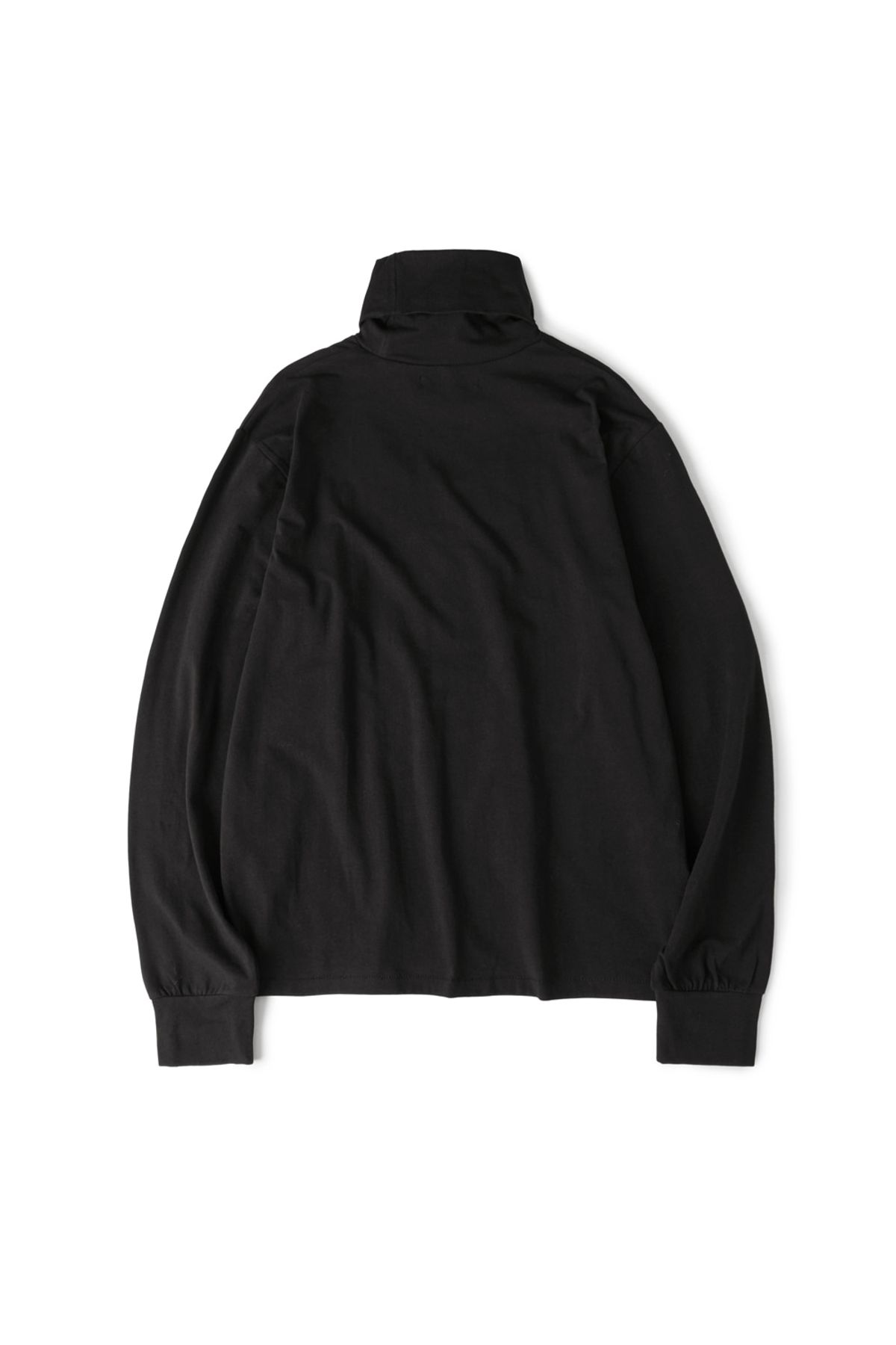 해칭룸(HATCHINGROOM) Boxer Turtleneck Tee Black