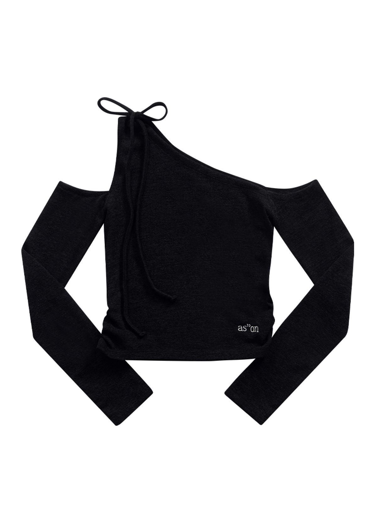 애즈온(ASON) MUSE CUT-OUT TEE / BLACK
