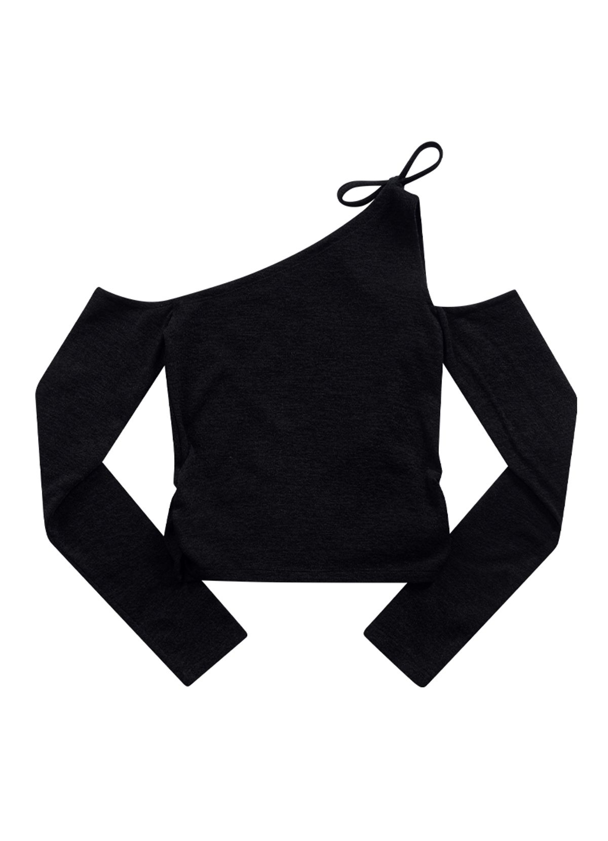 애즈온(ASON) MUSE CUT-OUT TEE / BLACK