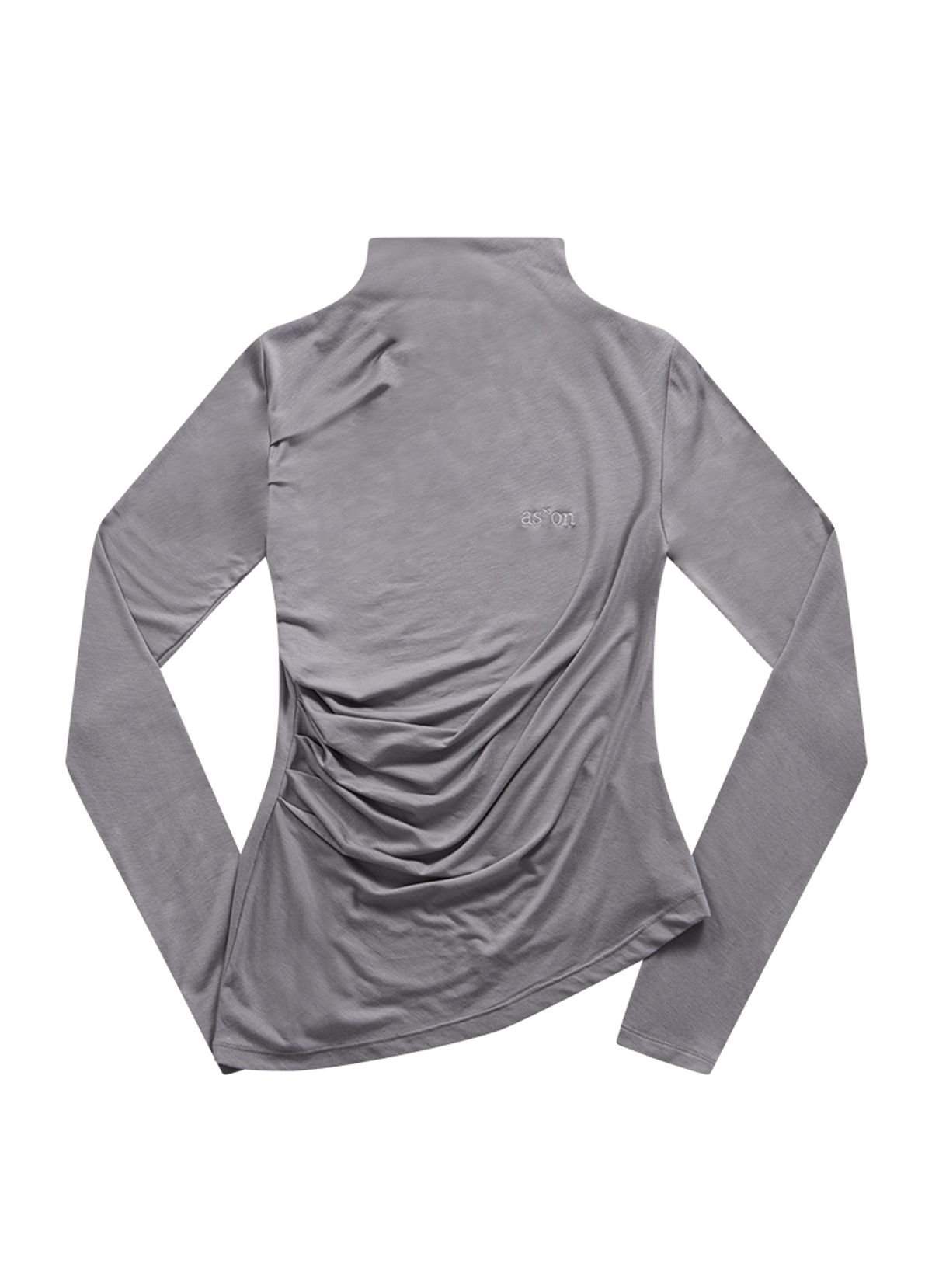 애즈온(ASON) VEIL HIGH-NECK TEE / LAVENDER