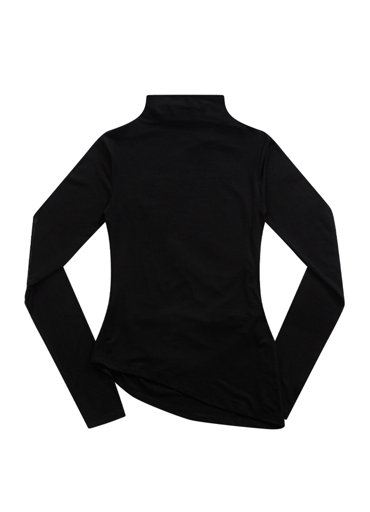 애즈온(ASON) VEIL HIGH-NECK TEE / BLACK
