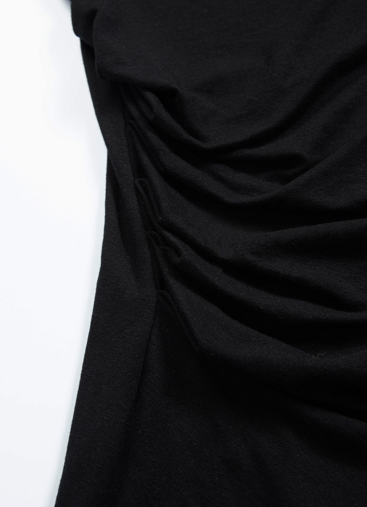 애즈온(ASON) VEIL HIGH-NECK TEE / BLACK