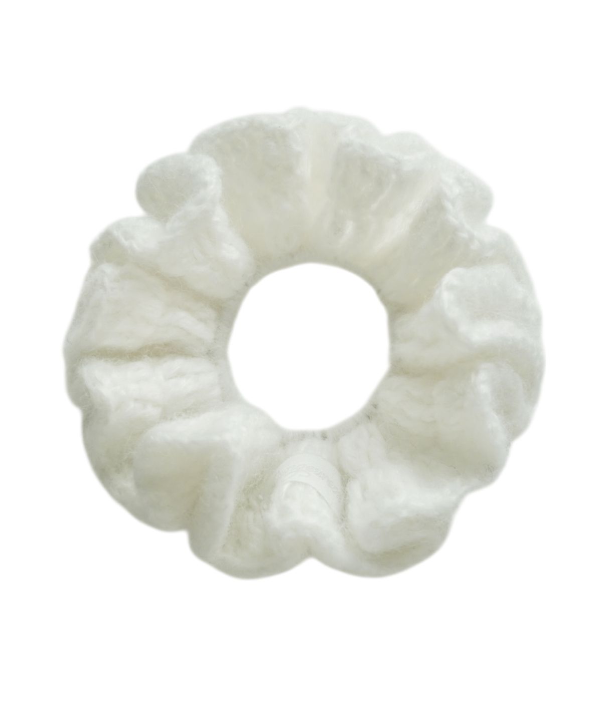 둥그런(DUNGEUREON) [Handmade] Knitting Scrunchie (Ivory)