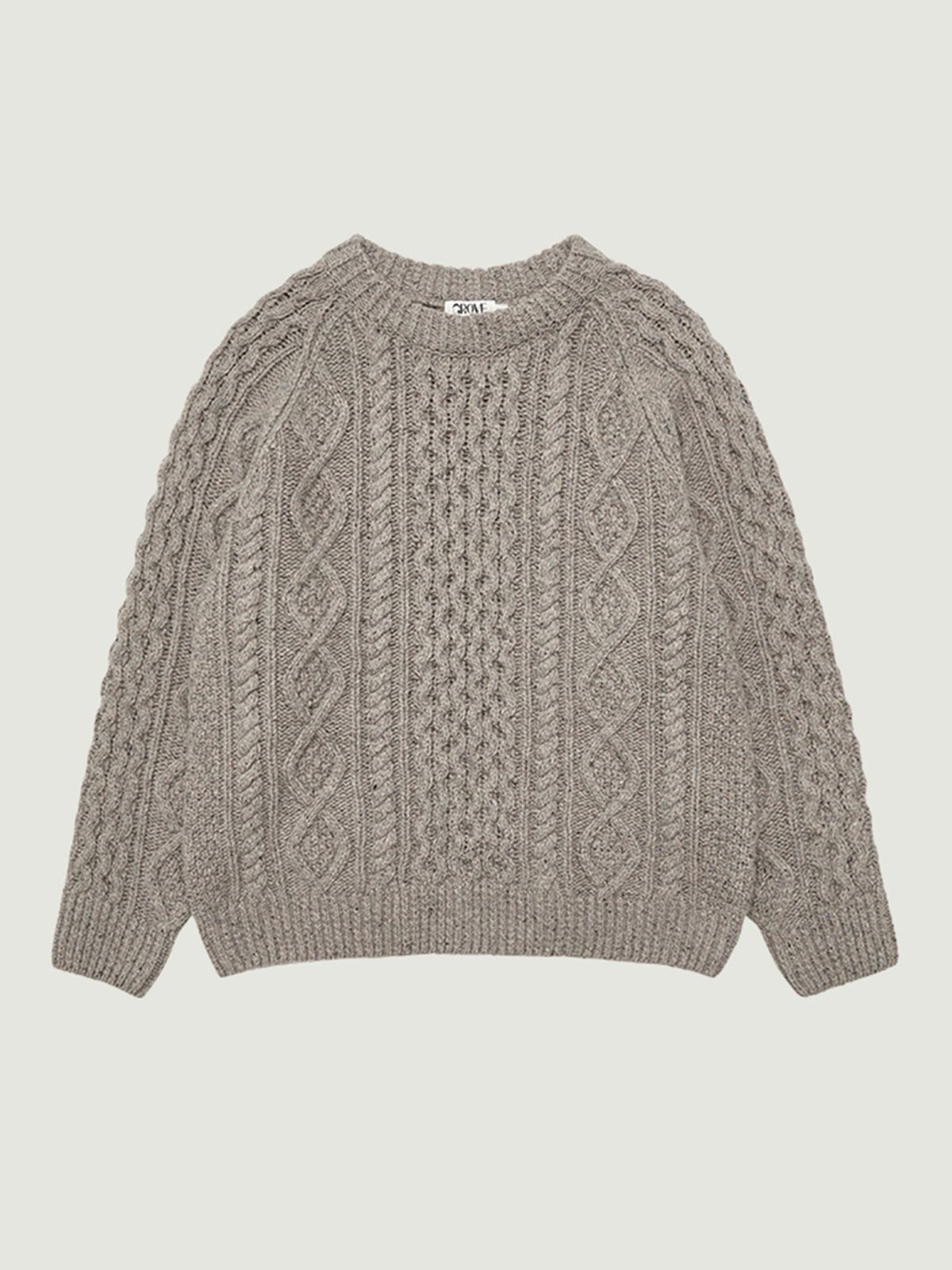 그로브(GROVE) SKADI CABLE KNIT (BEIGE)