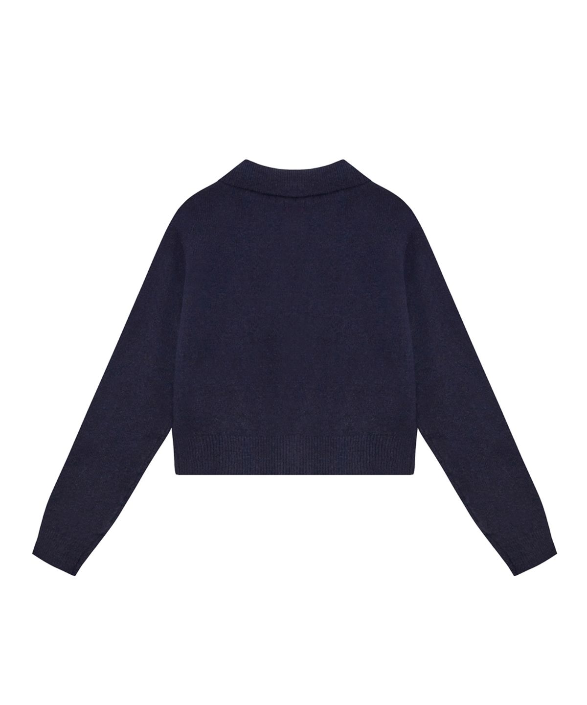 누프에블루(NEUFETBLEU) NEB metal shine two tone cardigan (navy)