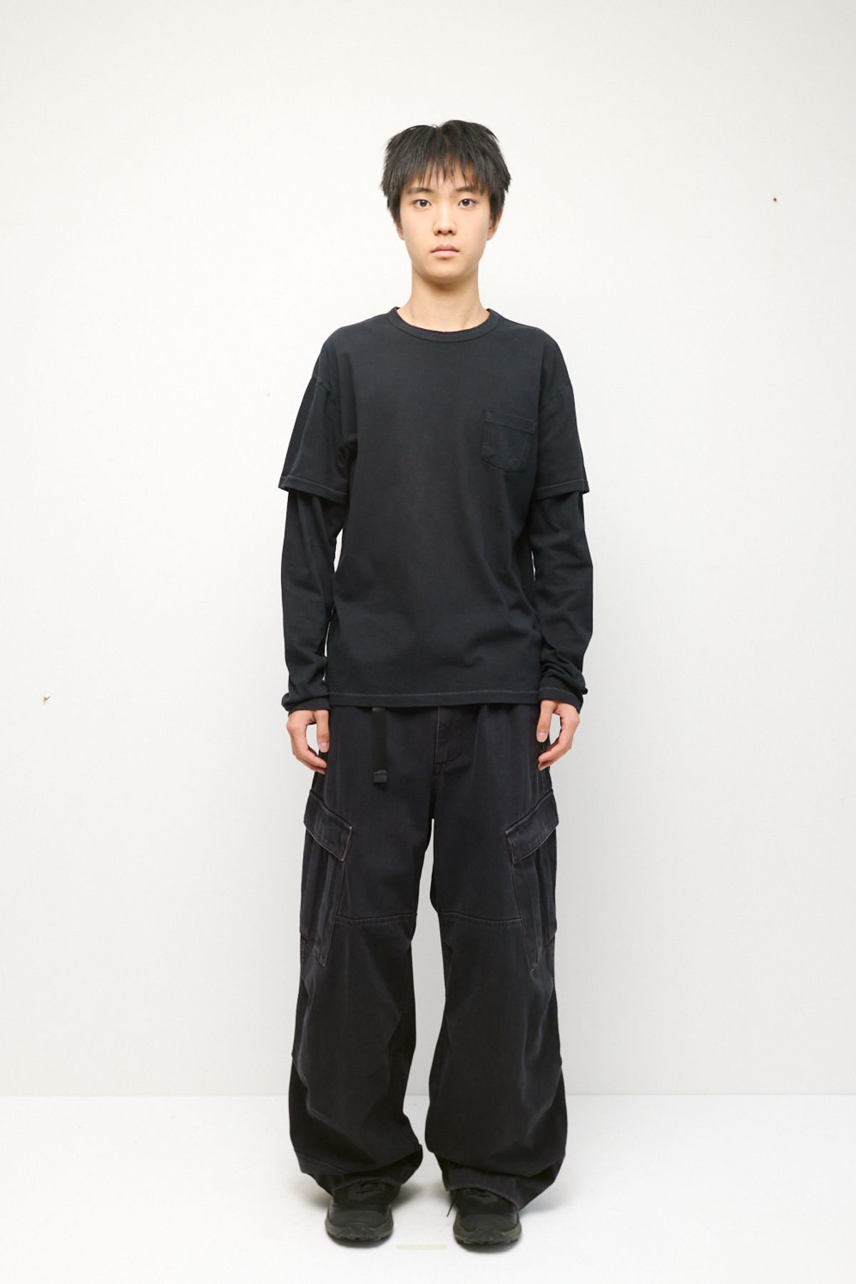 해칭룸(HATCHINGROOM) Mil Pants Washed Dark Navy