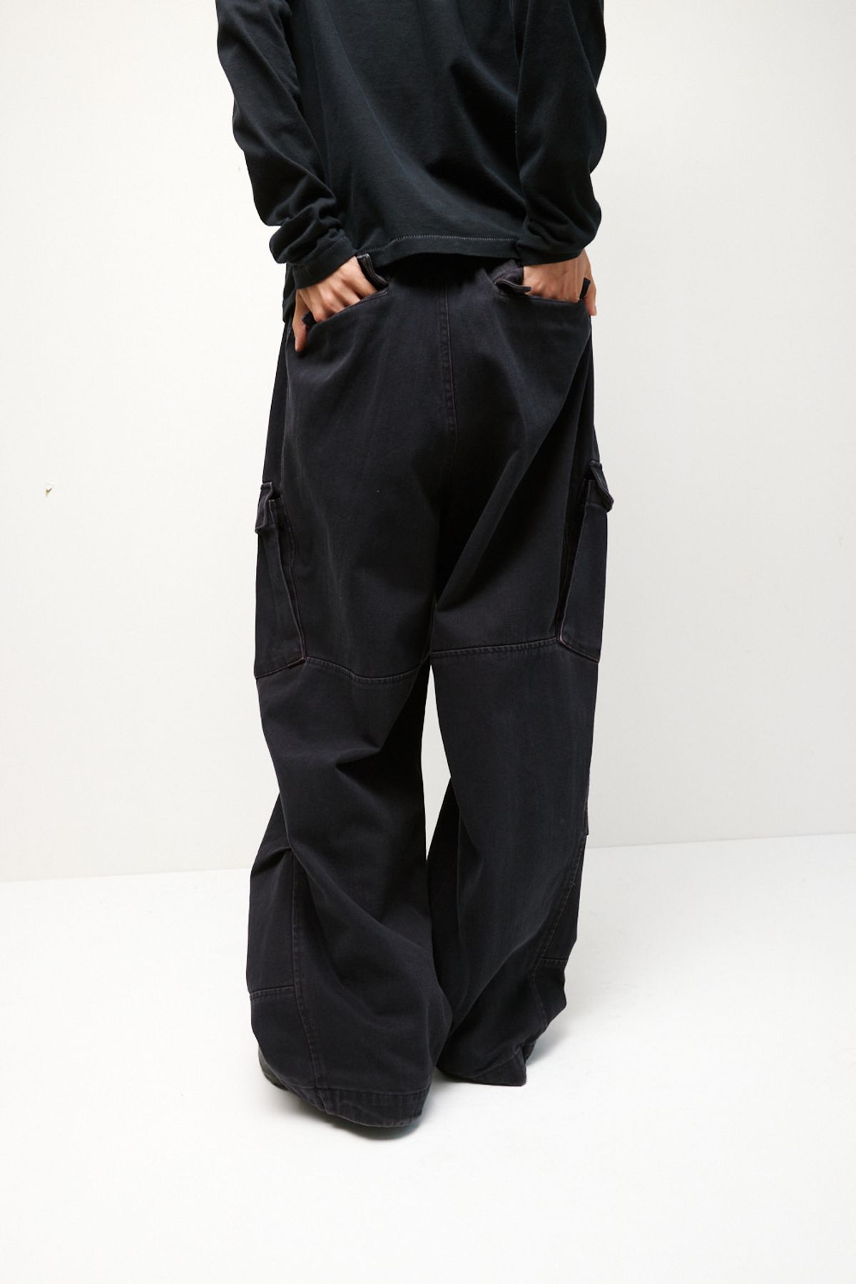 해칭룸(HATCHINGROOM) Mil Pants Washed Dark Navy