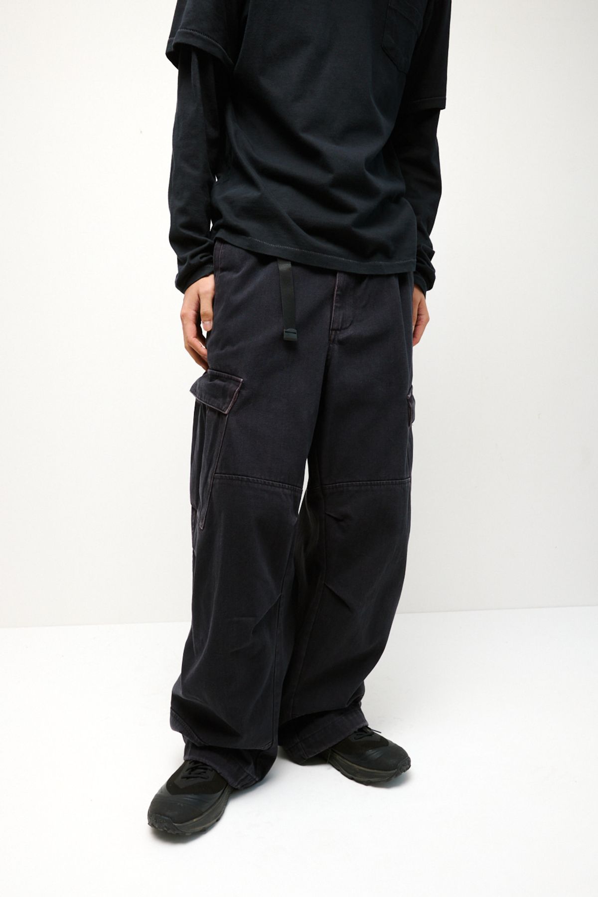 해칭룸(HATCHINGROOM) Mil Pants Washed Dark Navy
