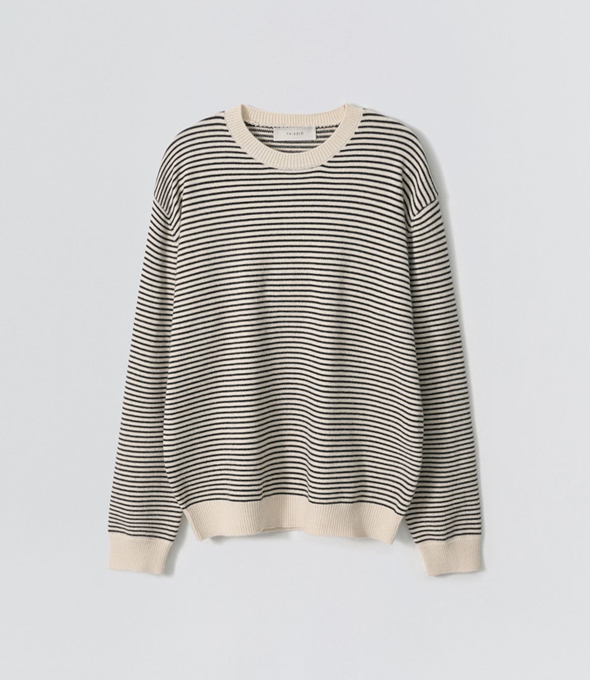 이지오(EZIO) Aube Stripe Round Knit_Ivory