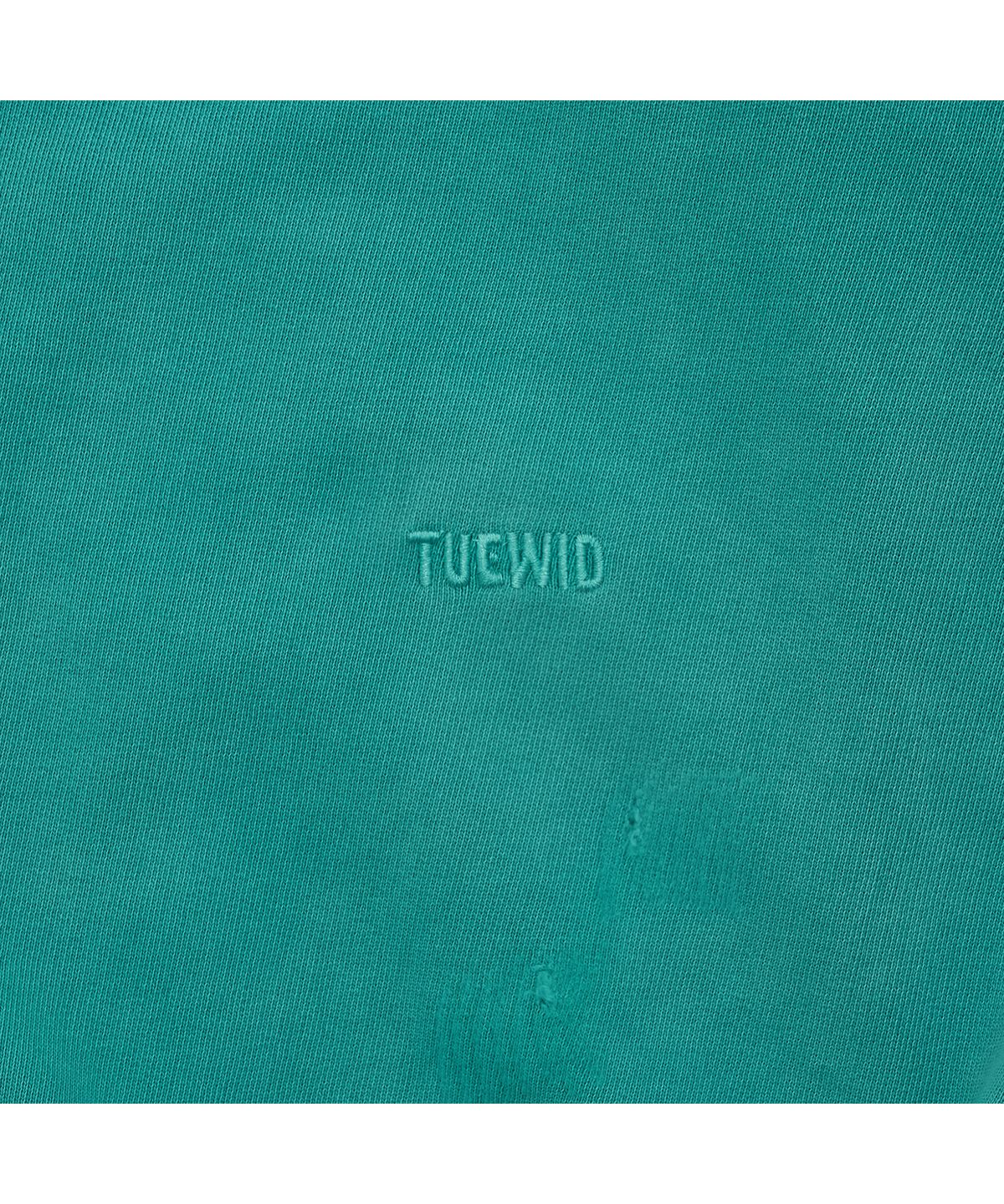 투위드(TUEWID) tuewid classic embroidery set up zip-up in turquoise