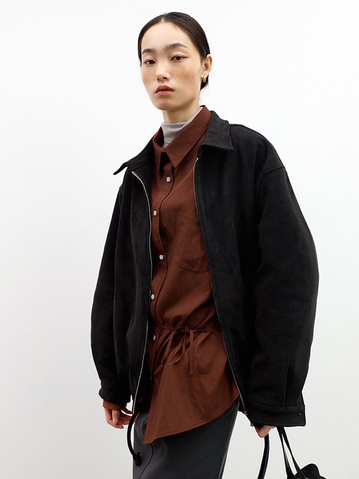위메농(OUI MAIS NON) Milo waist string shirts