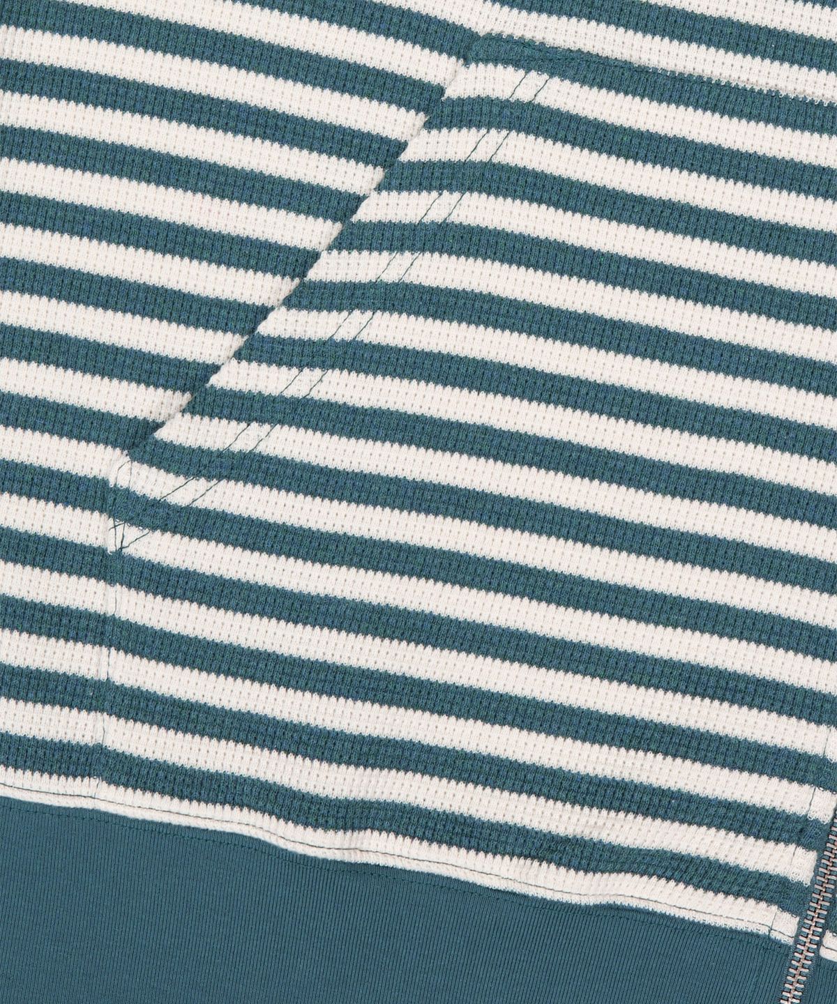 썬러브투어(SUNLOVETOUR) [HOME ALONe] Striped Waffle Zip Up Hoodie Blue