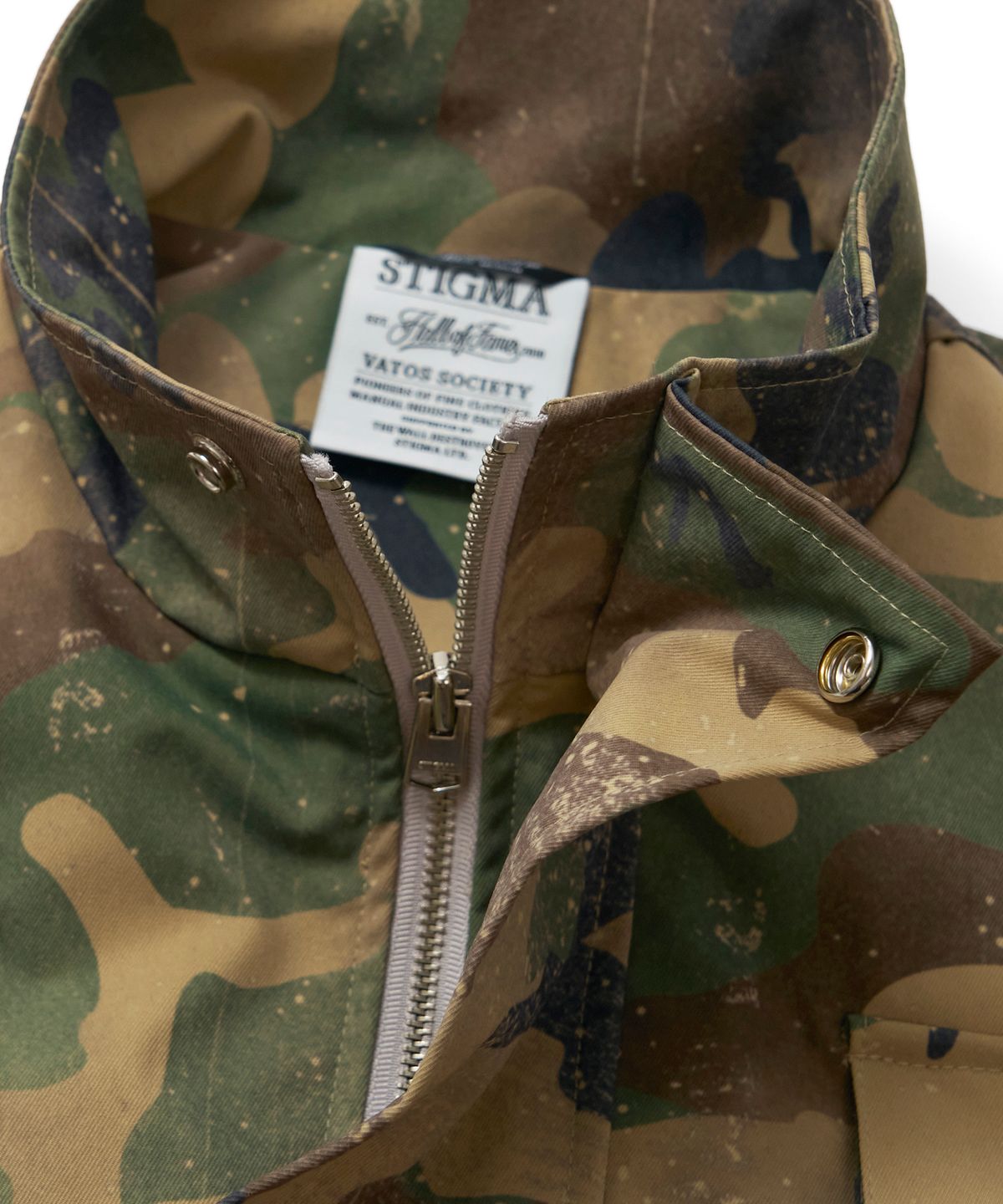 스티그마(STIGMA) S56 OVERSIZED CROP MILITARY JACKET CAMO
