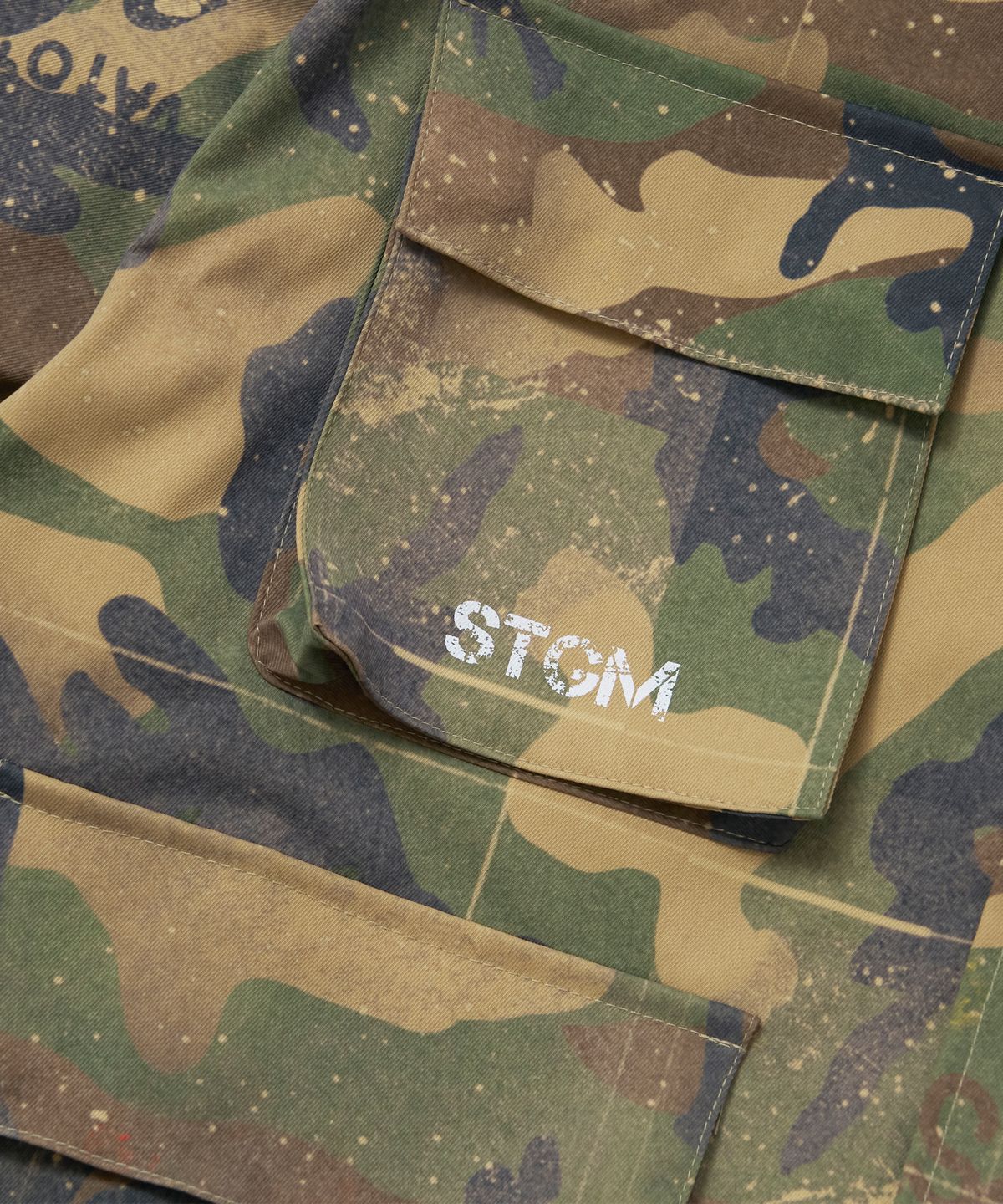 스티그마(STIGMA) S56 OVERSIZED CROP MILITARY JACKET CAMO