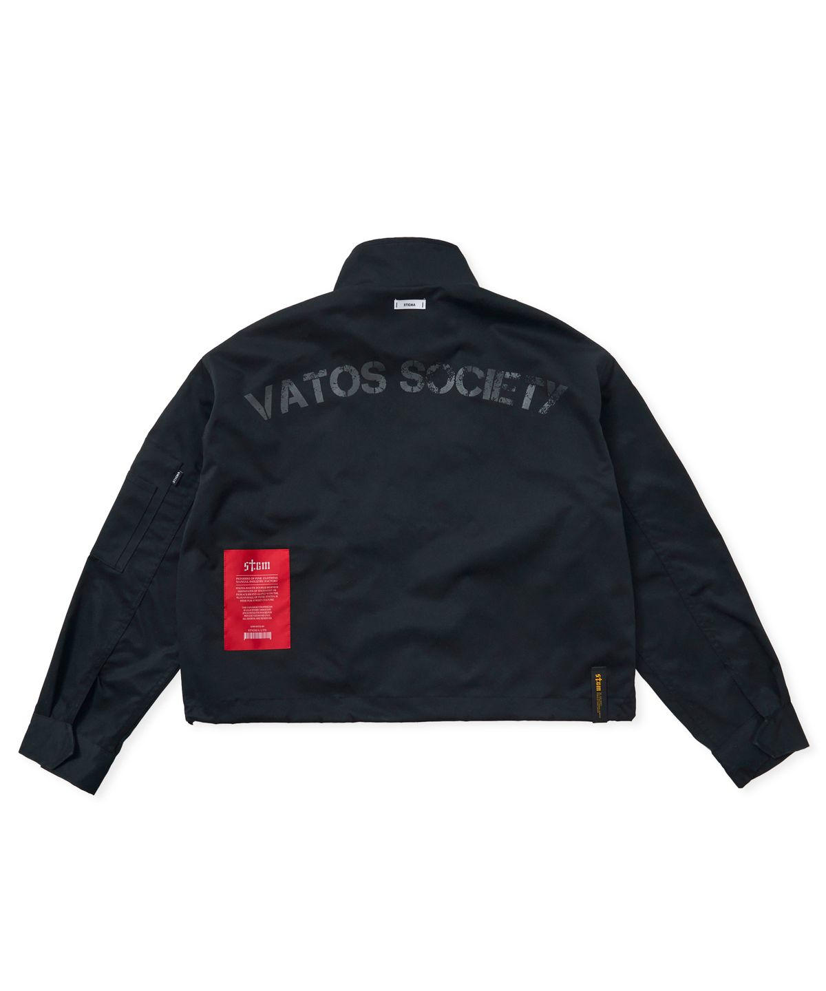 스티그마(STIGMA) S56 OVERSIZED CROP MILITARY JACKET BLACK