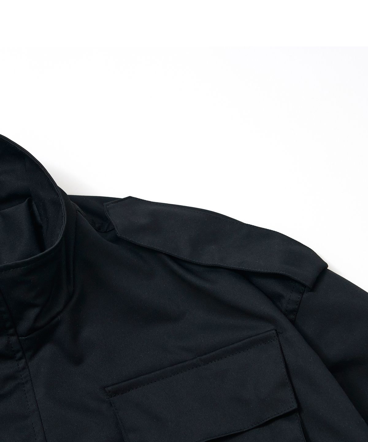 스티그마(STIGMA) S56 OVERSIZED CROP MILITARY JACKET BLACK