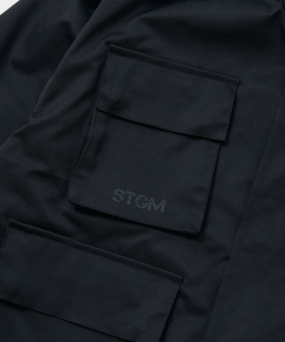 스티그마(STIGMA) S56 OVERSIZED CROP MILITARY JACKET BLACK
