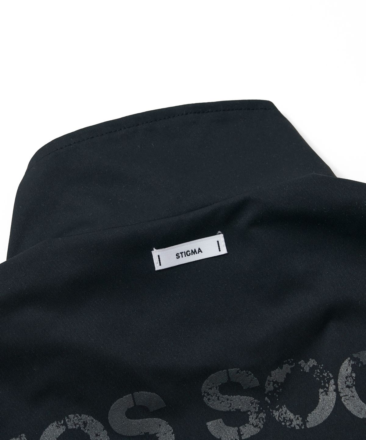 스티그마(STIGMA) S56 OVERSIZED CROP MILITARY JACKET BLACK
